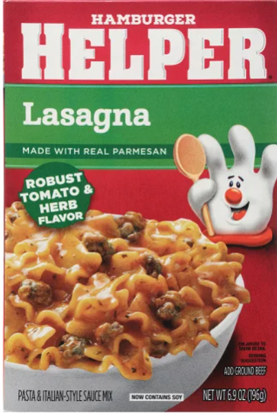 HAMBURGER HELPER 'Lasagna' Pasta & Italy Style Sauce Mix 196 gr